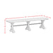 Yellowstone Dining Bench with Metal Bar cross in Medium Brown - Tony’s Furniture Store & Linen (GA) - Multi Location