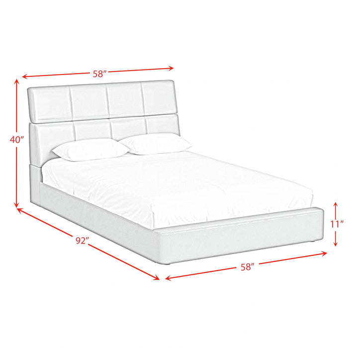 Valari Bed in Grey PU - Tony’s Furniture Store & Linen (GA) - Multi Location