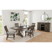 Yellowstone Dining Side Chair with Grey Fabric in Medium Brown (2 Per Carton) - Tony’s Furniture Store & Linen (GA) - Multi Location