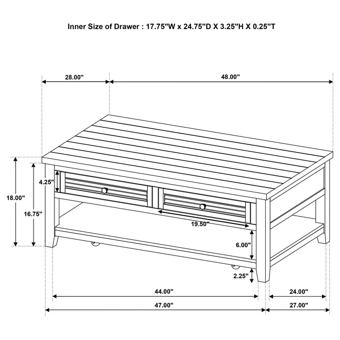 Concord Coffee Table - Tony’s Furniture Store & Linen (GA) - Multi Location