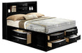 Crown Mark Furniture Emily Captain's Queen Bed in Black - Tony’s Furniture Store & Linen (GA) - Multi Location