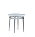 Avilla Round End Table White and Chrome image
