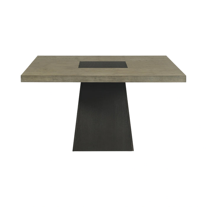 Jemma Square Table w/ Grey Top & Dark Espresso Base - Tony’s Furniture Store & Linen (GA) - Multi Location