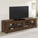 Sachin Rectangular TV Console with Glass Doors - Tony’s Furniture Store & Linen (GA) - Multi Location