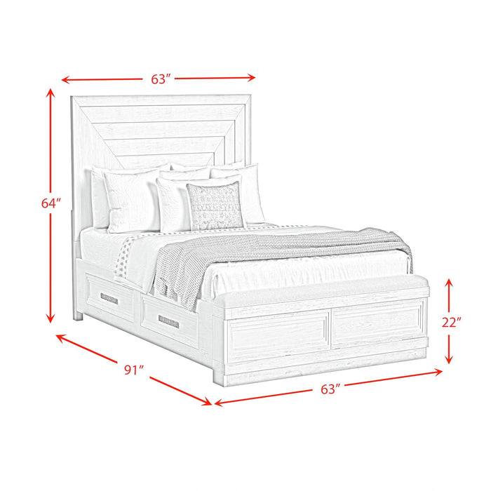 Avalanche Storage Bed in Antique White - Tony’s Furniture Store & Linen (GA) - Multi Location