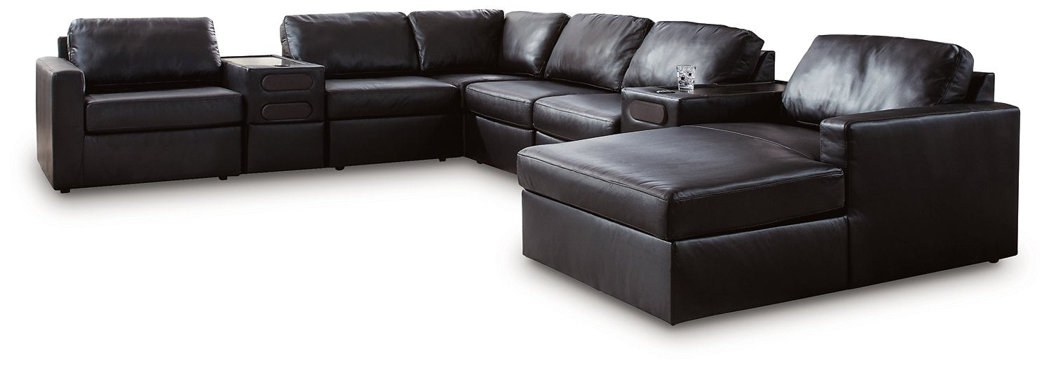 Modmax II Sectional with Chaise and Audio Consoles - Tony’s Furniture Store & Linen (GA) - Multi Location