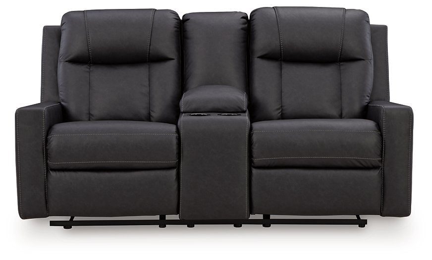 Mackmenville Reclining Loveseat with Console - Tony’s Furniture Store & Linen (GA) - Multi Location