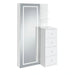 Vancouver Floor Mirror With Storage in White - Tony’s Furniture Store & Linen (GA) - Multi Location