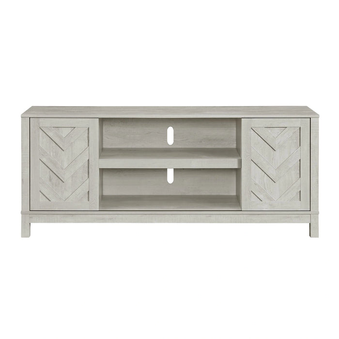 Eleanor 70"" TV Stand with Sliding Door in White - Tony’s Furniture Store & Linen (GA) - Multi Location