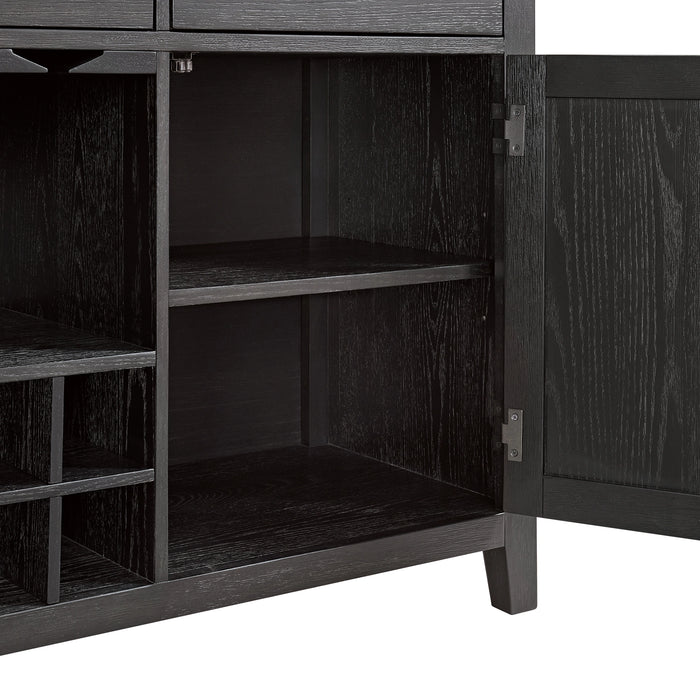 Axel Server in Light Grey and Espresso - Tony’s Furniture Store & Linen (GA) - Multi Location