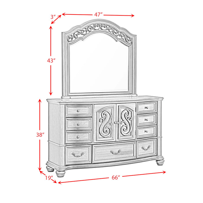 Brunswick Dresser and Mirror Set in Mahogany - Tony’s Furniture Store & Linen (GA) - Multi Location