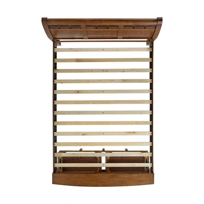 Gage Sleigh Storage Bedroom Set in Chestnut - Tony’s Furniture Store & Linen (GA) - Multi Location