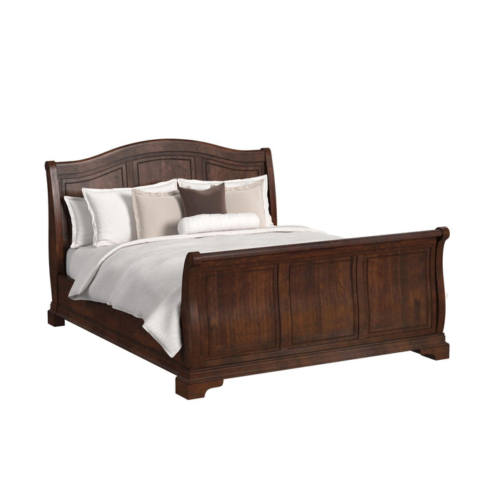 Cameron Cherry Sleigh Bed - Tony’s Furniture Store & Linen (GA) - Multi Location