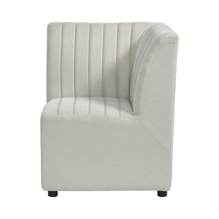Jemma Upholstered Corner Chair in Beige Linen - Tony’s Furniture Store & Linen (GA) - Multi Location