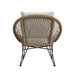 Grace Outdoor Seating 4PC Set - Black, Natural and Olefin Beige - Tony’s Furniture Store & Linen (GA) - Multi Location