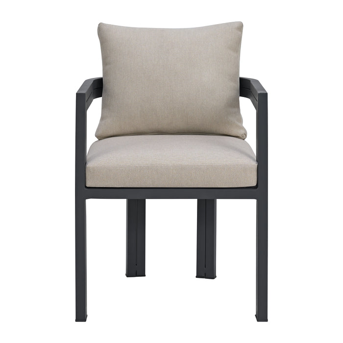 Playa Dining Chair - Dark Grey and Olefin Beige (2 Per Carton)