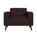 Destiny Chair with Wood Front in Pebble Brown - Tony’s Furniture Store & Linen (GA) - Multi Location