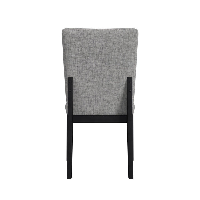 Marlene Dining Side Chair with Grey Fabric in Black (2 Per Carton) - Tony’s Furniture Store & Linen (GA) - Multi Location