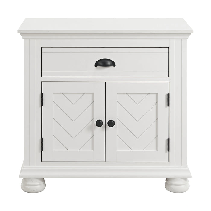Kona 1-Drawer Nightstand in White - Tony’s Furniture Store & Linen (GA) - Multi Location
