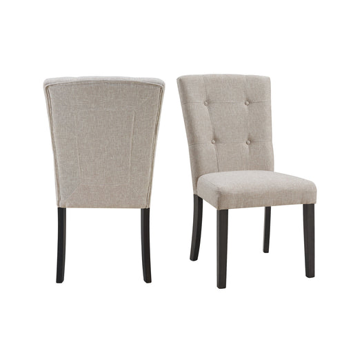 Lexi Tufted Fabric Side Chair in Beige (2 Per Pack) - Tony’s Furniture Store & Linen (GA) - Multi Location