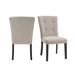 Lexi Tufted Fabric Side Chair in Beige (2 Per Pack) - Tony’s Furniture Store & Linen (GA) - Multi Location