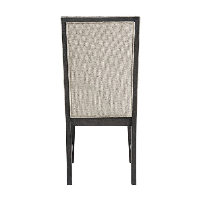 Axel Dining Chair with Light Grey Fabric in Espresso (2 Per Carton) - Tony’s Furniture Store & Linen (GA) - Multi Location