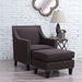 Erica 497 Ottoman W/Chrome Nail (ISTA 3) - Tony’s Furniture Store & Linen (GA) - Multi Location