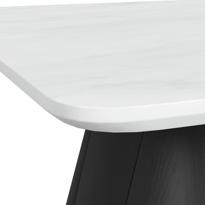 Edison End Table in White and Black - Tony’s Furniture Store & Linen (GA) - Multi Location