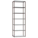 Kate 6-shelf Bookcase Black Nickel - Tony’s Furniture Store & Linen (GA) - Multi Location