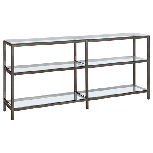 Kate 2-tier Bookcase Black Nickel - Tony’s Furniture Store & Linen (GA) - Multi Location