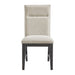 Axel Dining Chair with Light Grey Fabric in Espresso (2 Per Carton) - Tony’s Furniture Store & Linen (GA) - Multi Location
