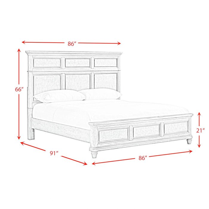 Whit-Ash Panel Bedroom Set in Light Grey - Tony’s Furniture Store & Linen (GA) - Multi Location