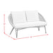 Grace Outdoor Seating 4PC Set - Black, Natural and Olefin Beige - Tony’s Furniture Store & Linen (GA) - Multi Location