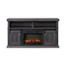 Macau Console with 23"" Fireplace Insert in Grey - Tony’s Furniture Store & Linen (GA) - Multi Location