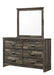 Crown Mark Furniture Carter Dresser Mirror in Brown image