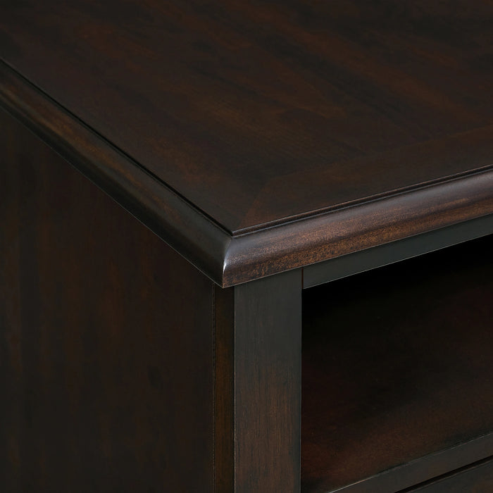 Wagner Chairside Table with USB in Cherry - Tony’s Furniture Store & Linen (GA) - Multi Location