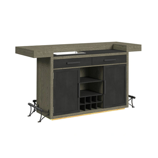 Jemma Bar Table with Light in Grey and Dark Espresso - Tony’s Furniture Store & Linen (GA) - Multi Location