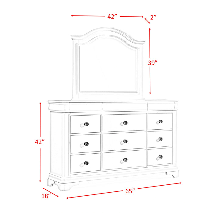 Cameron Cherry Dresser & Mirror Set - Tony’s Furniture Store & Linen (GA) - Multi Location