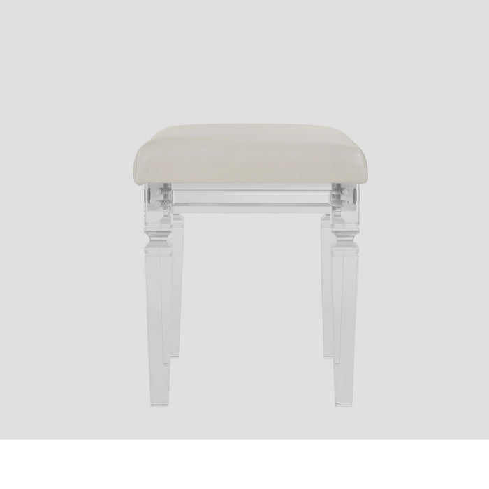 Twenty Nine Dressing Set w/LED & USB Plug in White with Stool - Tony’s Furniture Store & Linen (GA) - Multi Location