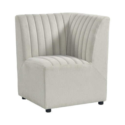 Jemma Upholstered Corner Chair in Beige Linen - Tony’s Furniture Store & Linen (GA) - Multi Location
