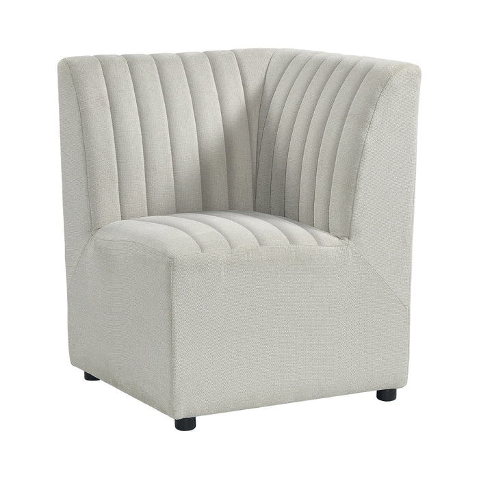 Jemma Upholstered Corner Chair in Beige Linen - Tony’s Furniture Store & Linen (GA) - Multi Location