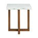 Morris End Table in Espresso W/White Marble Top (3A Packing) - Tony’s Furniture Store & Linen (GA) - Multi Location