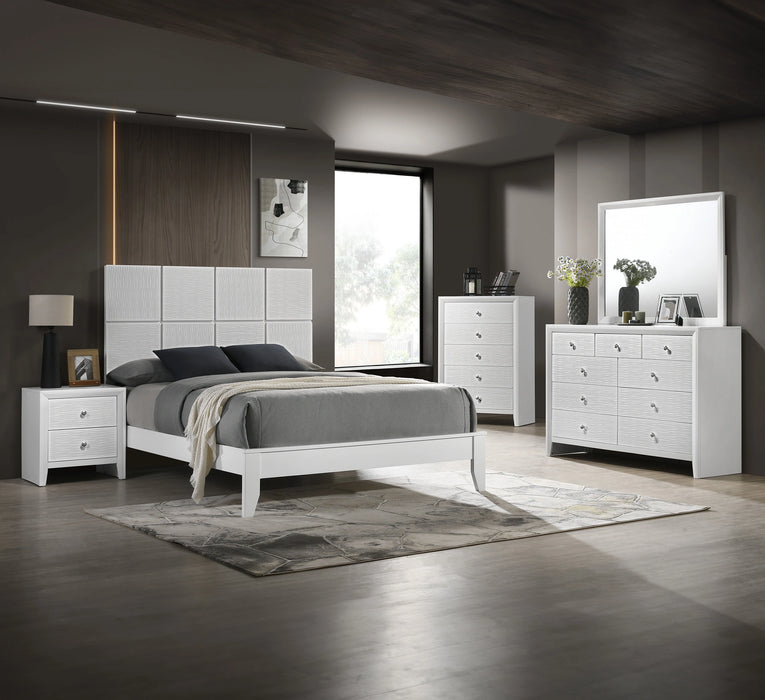 Denker King Bed White image