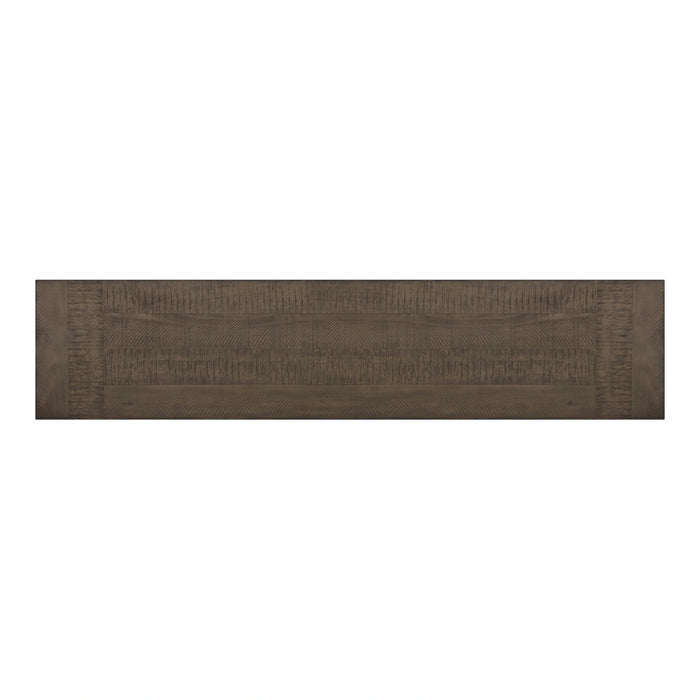 Yellowstone Dining Bench with Metal Bar cross in Medium Brown - Tony’s Furniture Store & Linen (GA) - Multi Location