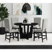 Oregon Round Table in Black - Tony’s Furniture Store & Linen (GA) - Multi Location