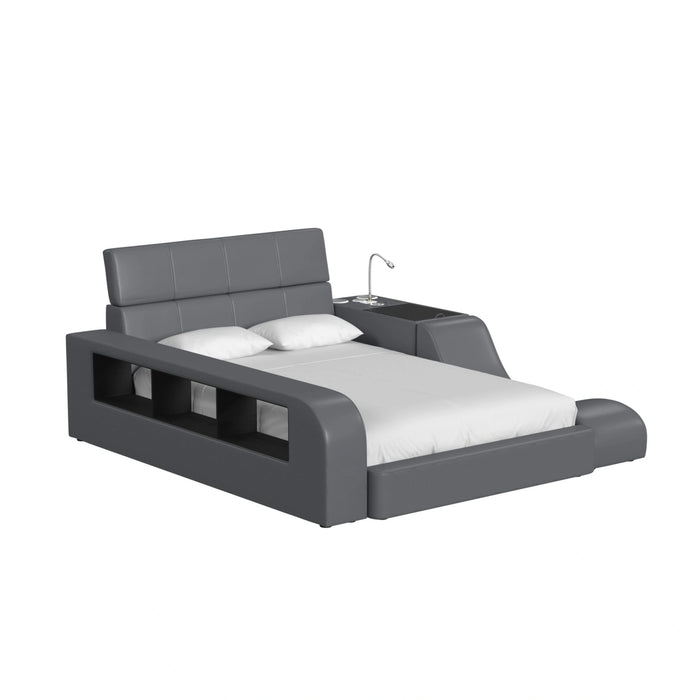 Valari Lounge Chair in Grey PU - Tony’s Furniture Store & Linen (GA) - Multi Location