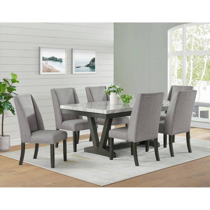 Everdeen Dining Set in Charcoal - Tony’s Furniture Store & Linen (GA) - Multi Location