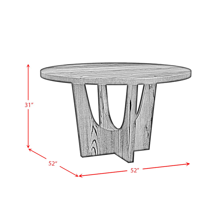 Oregon Round Table in Black - Tony’s Furniture Store & Linen (GA) - Multi Location