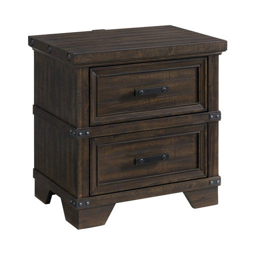 Colorado City 2-Drawer Nightstand with USB in Charcoal - Tony’s Furniture Store & Linen (GA) - Multi Location