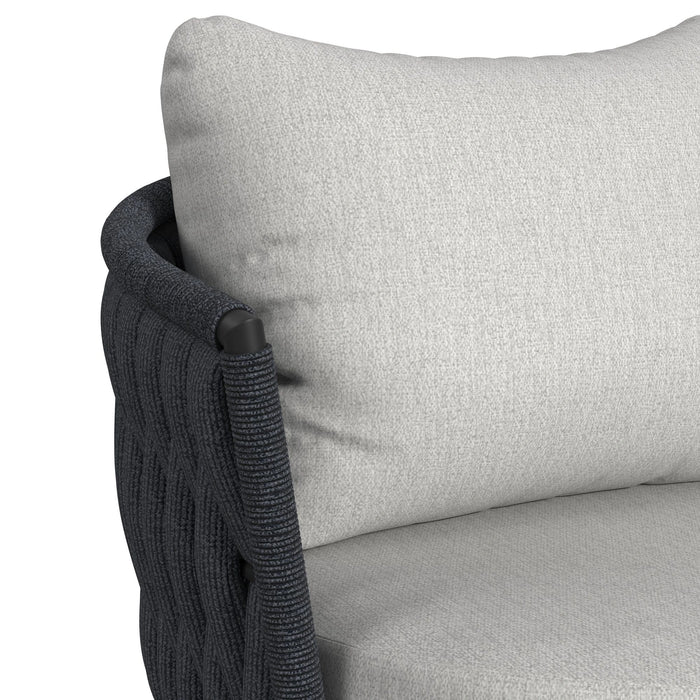 Bali Loveseat with Olefin Grey in Dark Grey - Tony’s Furniture Store & Linen (GA) - Multi Location